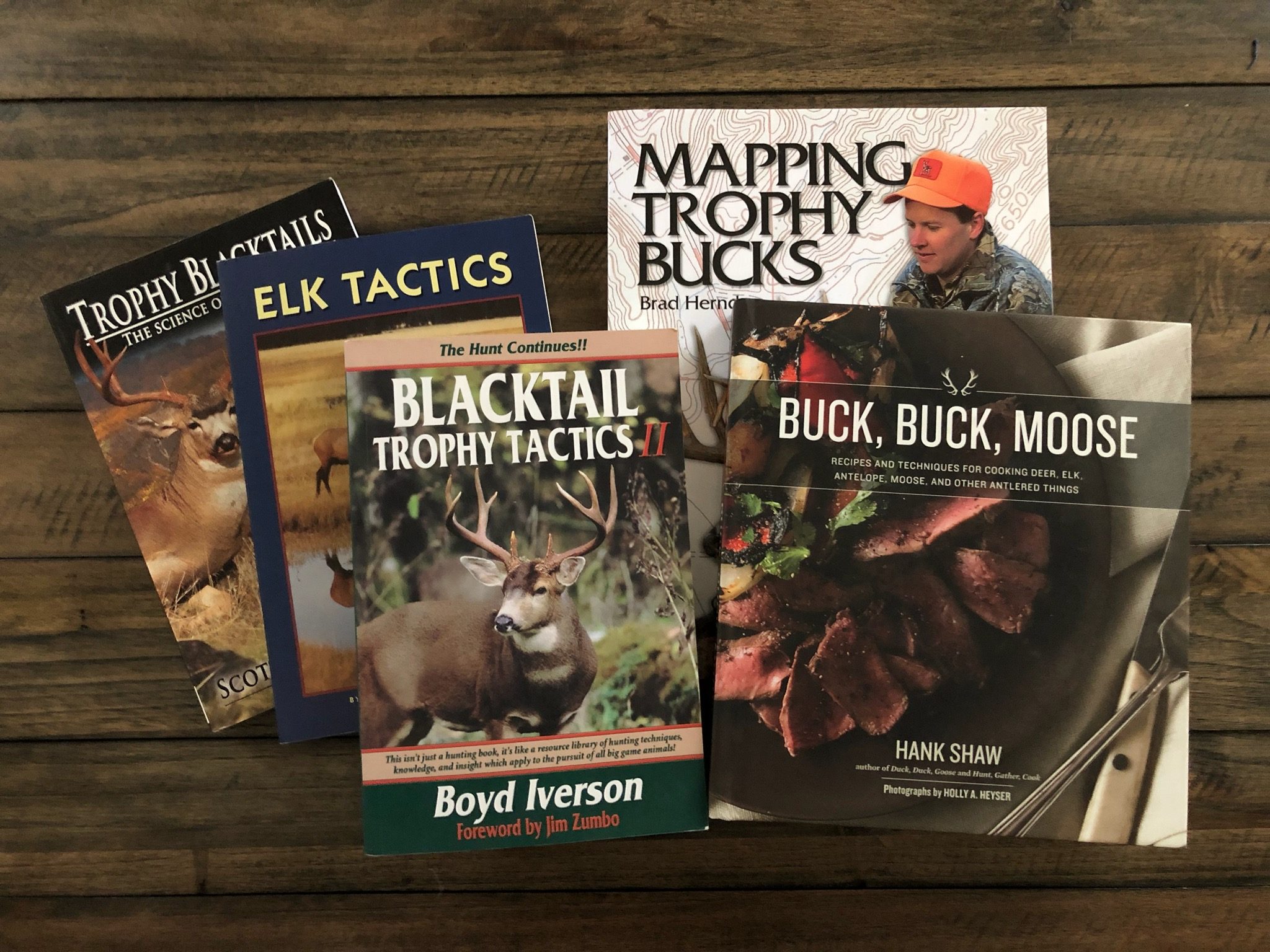 Collection of deer hunting books