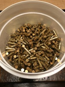 Bucket of .22 ammo