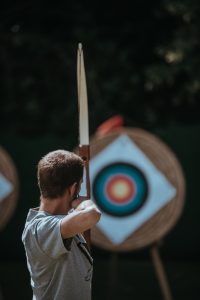 Archery target practice