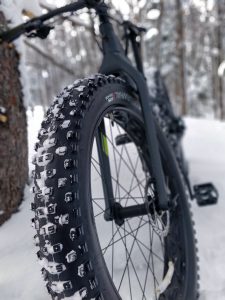 Mountain bike with big tires