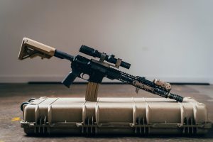 customized ar 15 hunting rifle with a scope