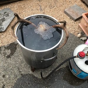 what you put in the water when boiling deer skulls can make a difference